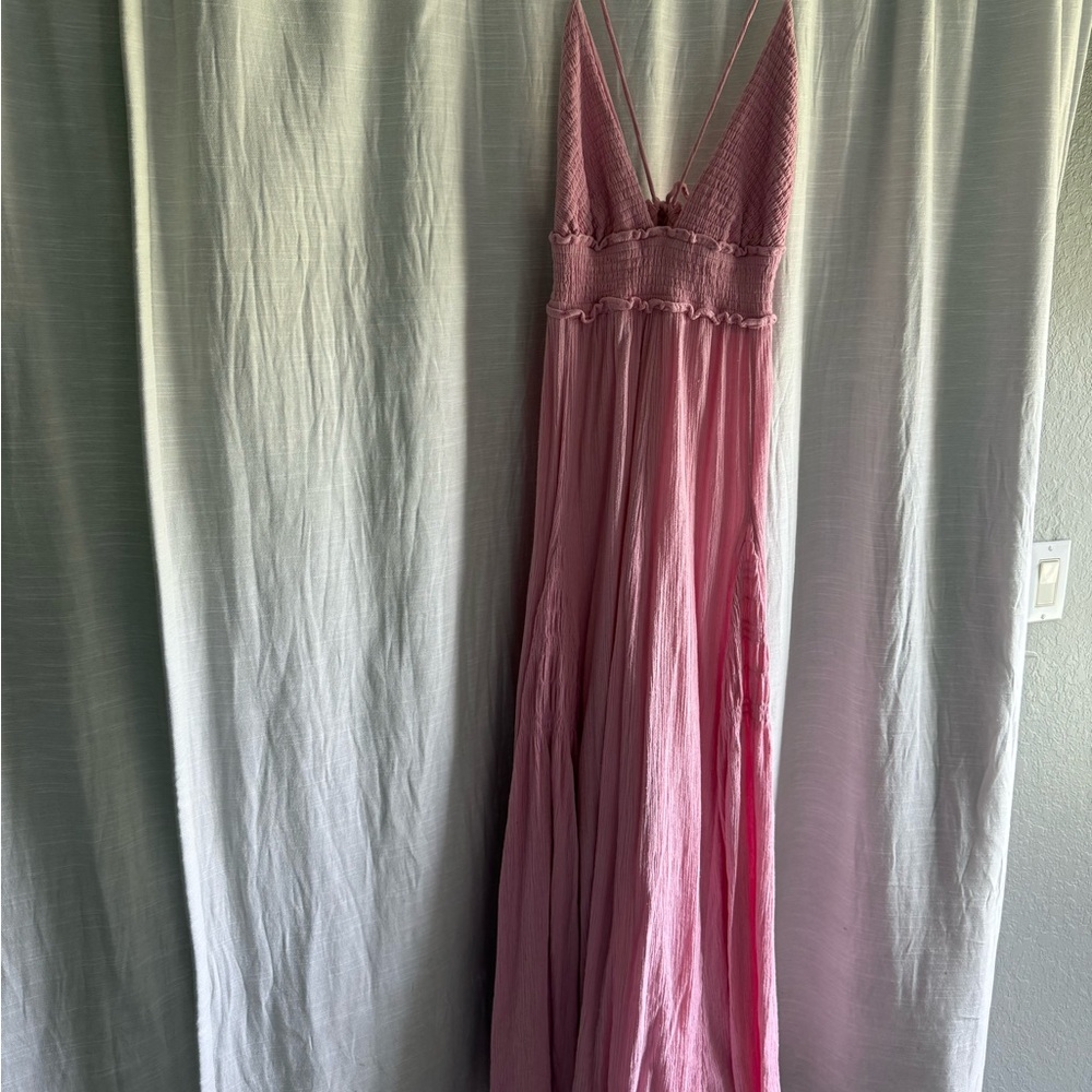 Free People Pink Maxi Dress